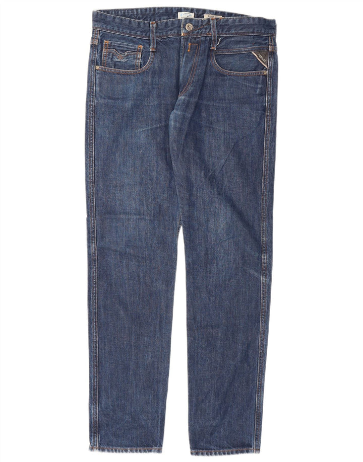 Vaqueros ajustados para hombre Replay W32 L32 Algodón azul