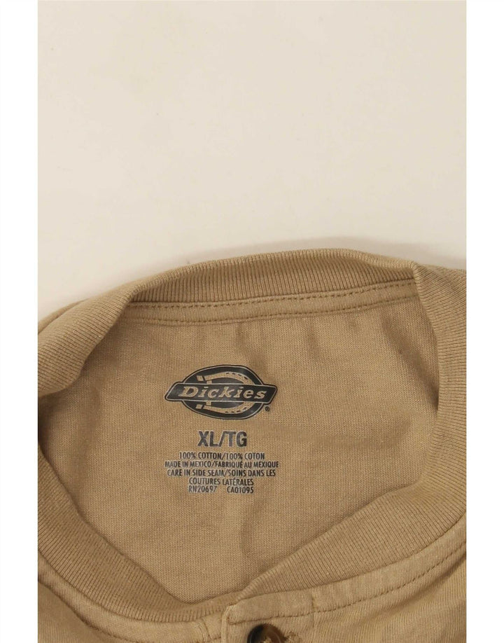 Dickies Hombre Regular Camiseta Top XL Beige Algodón