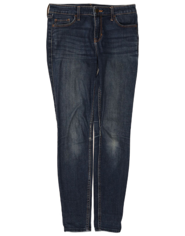 Hollister Jeans ajustados de talle medio para mujer US 3 XS W26 L28 Algodón azul