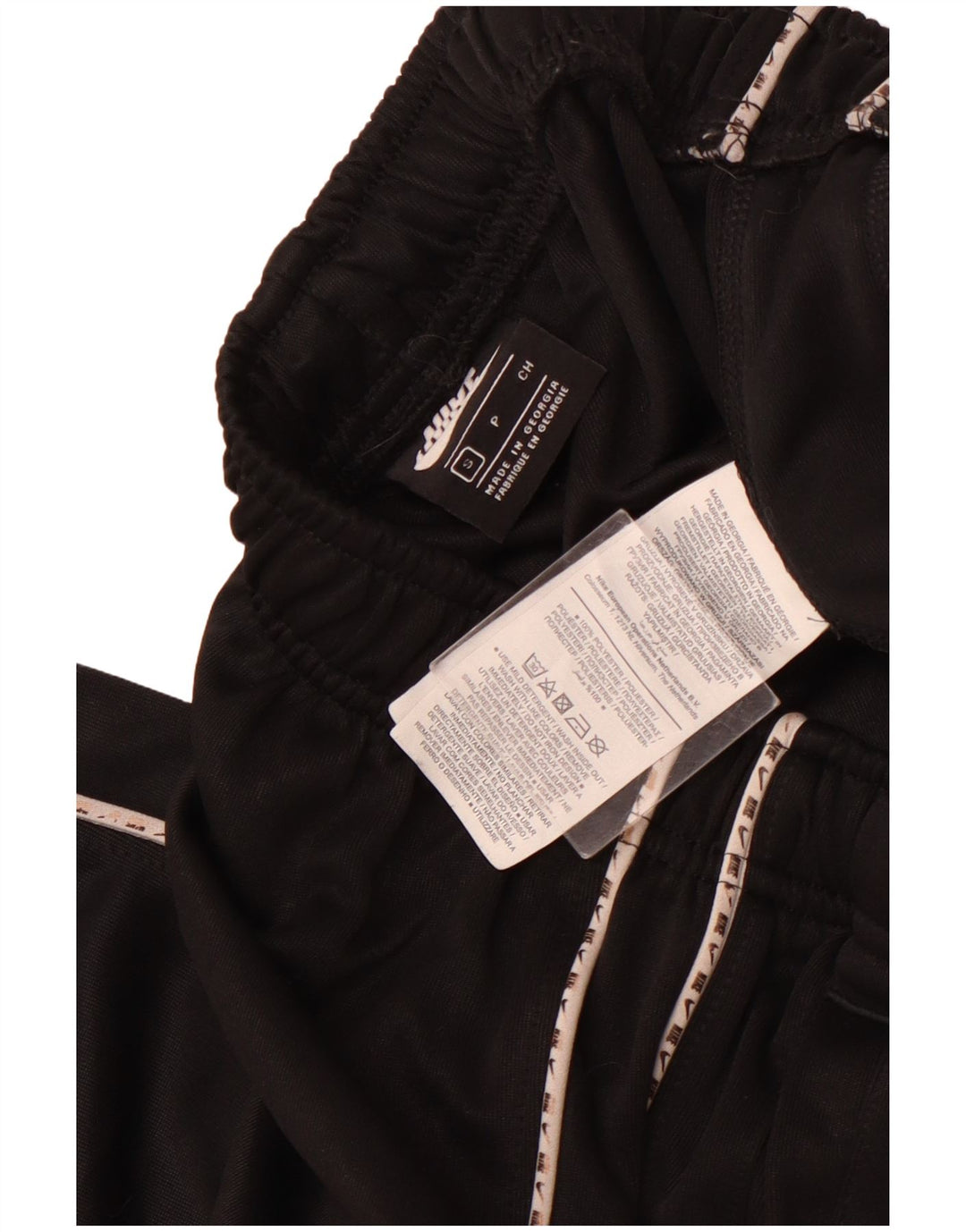 NIKE Mujer Chándal Pantalones Joggers UK 8 Small Negro Poliéster
