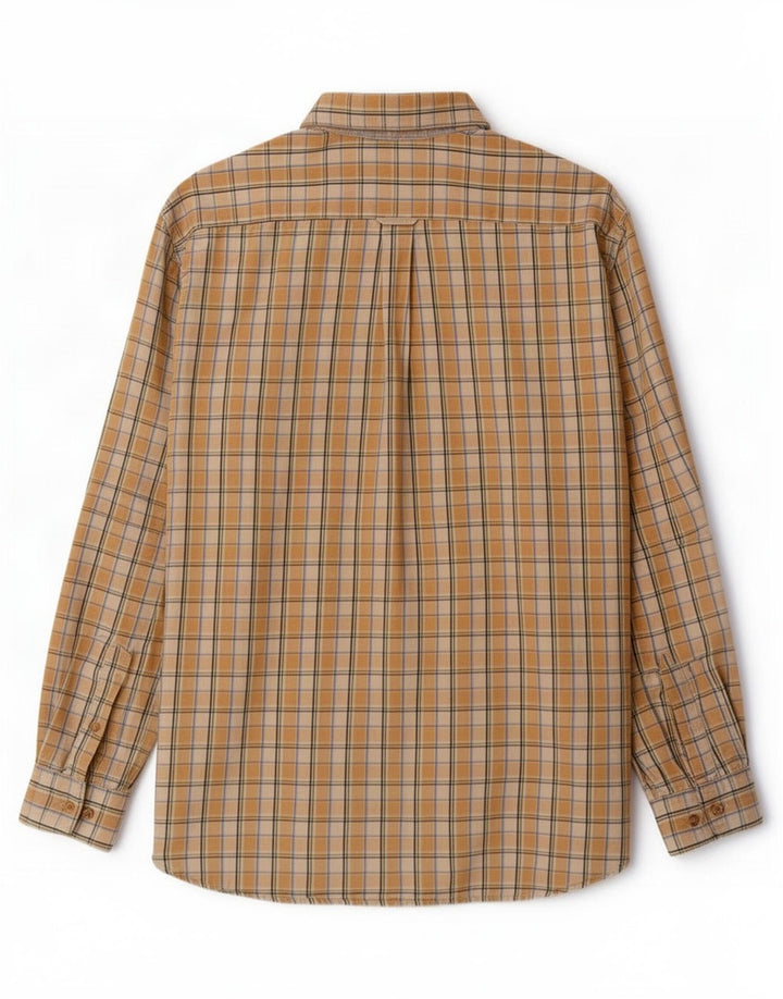 Camisa Barbour Hombre XL Algodón Cuadros Amarillos