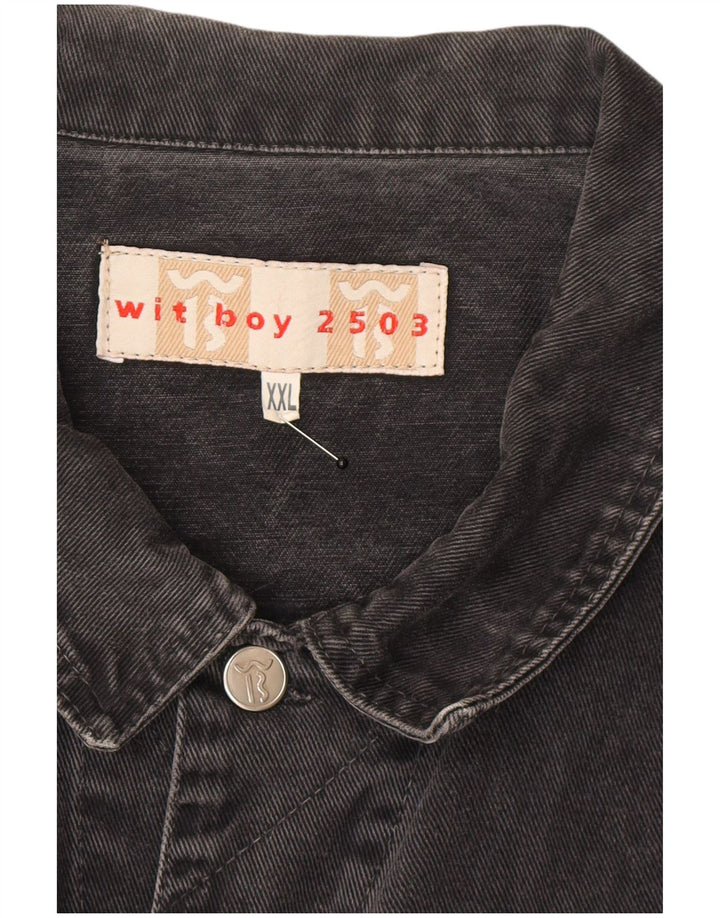 Wit Boy Chaqueta vaquera para hombre UK 44 2XL Gris