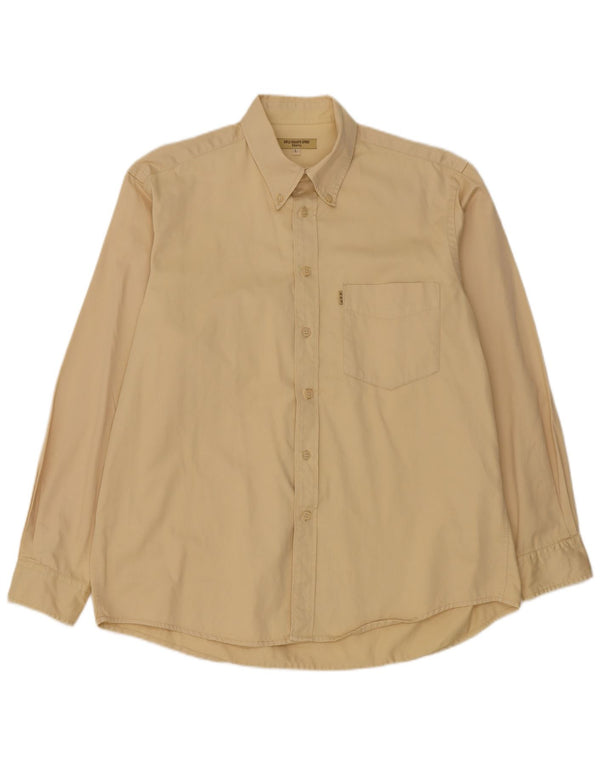 Camisa Rifle Hombre Grande Algodón Beige