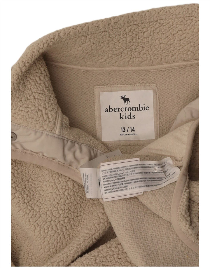 ABERCROMBIE & FITCH Forro Polar Niña 13-14 Años Beige Poliéster