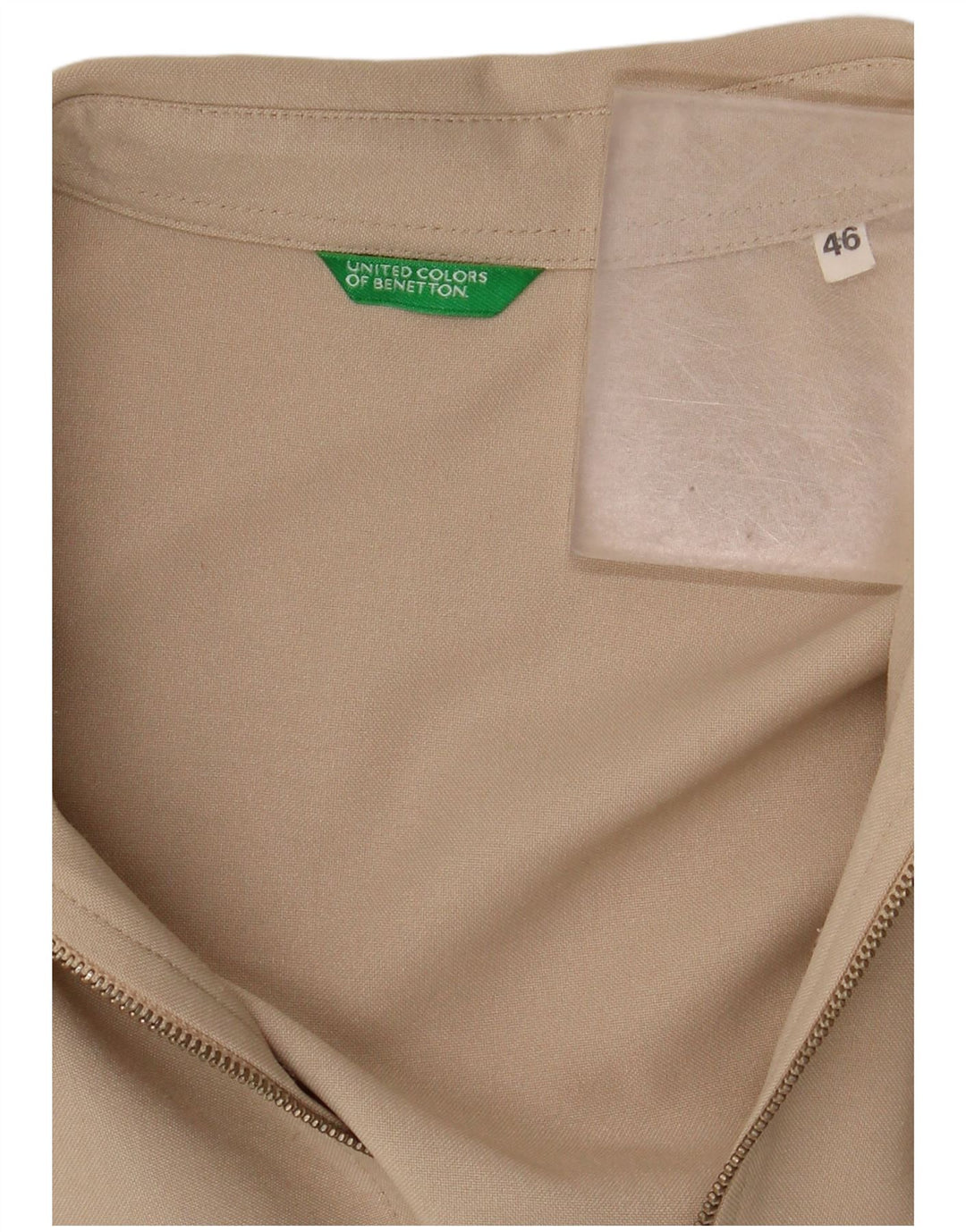 BENETTON Camisa Mujer IT 46 Grande Beige