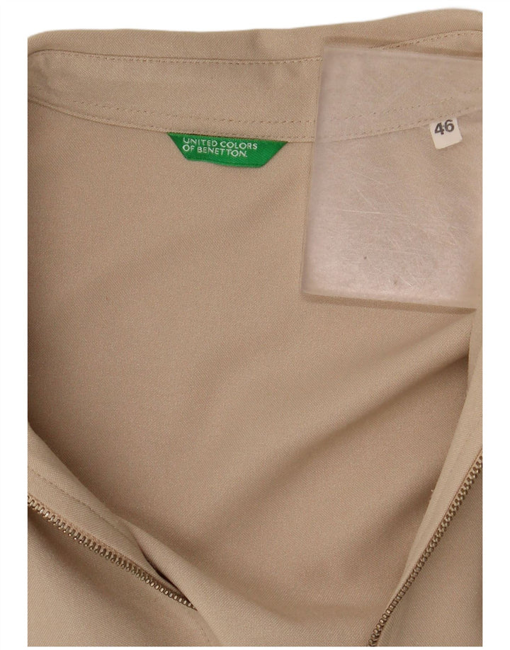 BENETTON Camisa Mujer IT 46 Grande Beige
