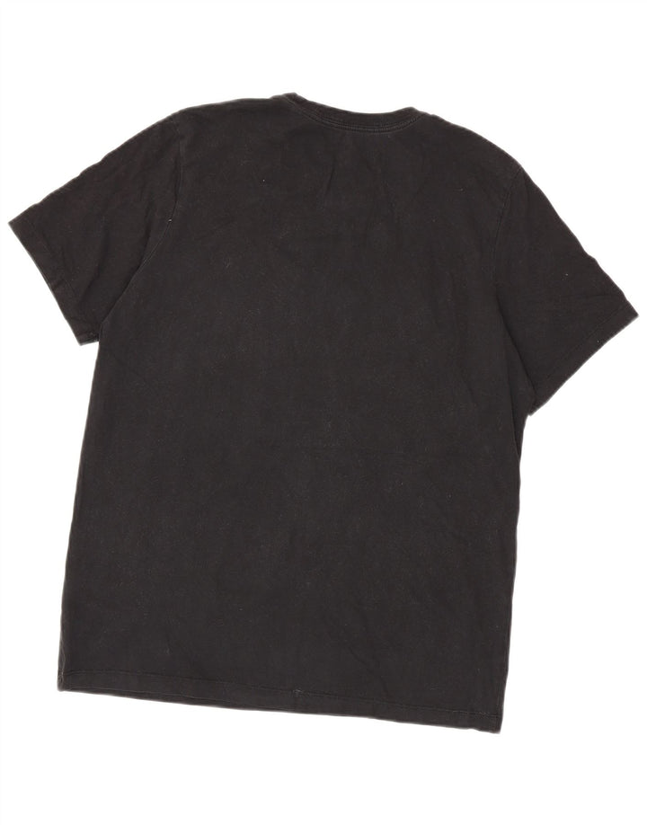 Jordan - Camiseta gráfica para hombre, talla grande, algodón negro