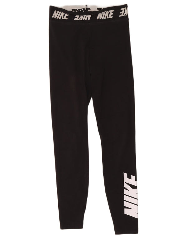 Nike Leggings gráficos para mujer UK 10 Small Poliéster negro