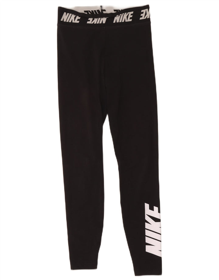 Nike Leggings gráficos para mujer UK 10 Small Poliéster negro