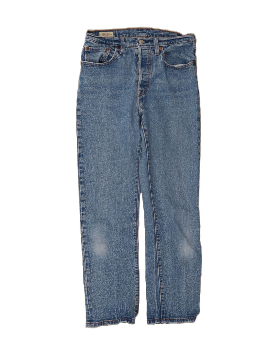 LEVI'S Womens 501 Straight Jeans W27 L28  Blue Cotton Vintage Levi's and Second-Hand Levi's from Messina Hembry 