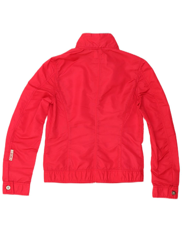 GURU Chaqueta Bomber para Mujer UK 12 Medium Red Nylon