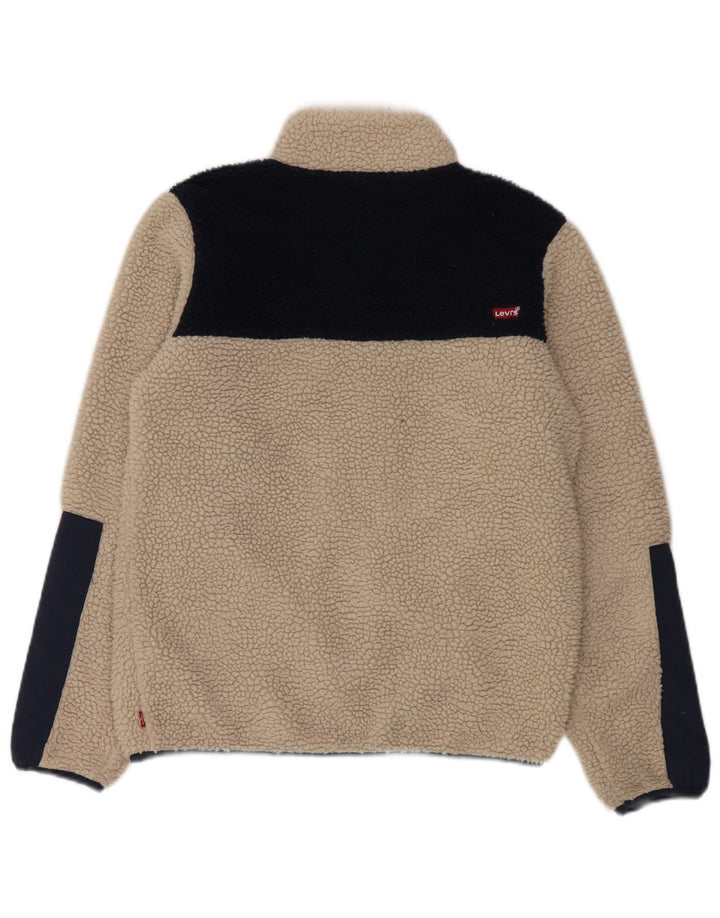 Levi's Chaqueta polar para niño 15-16 años Beige Poliéster color block