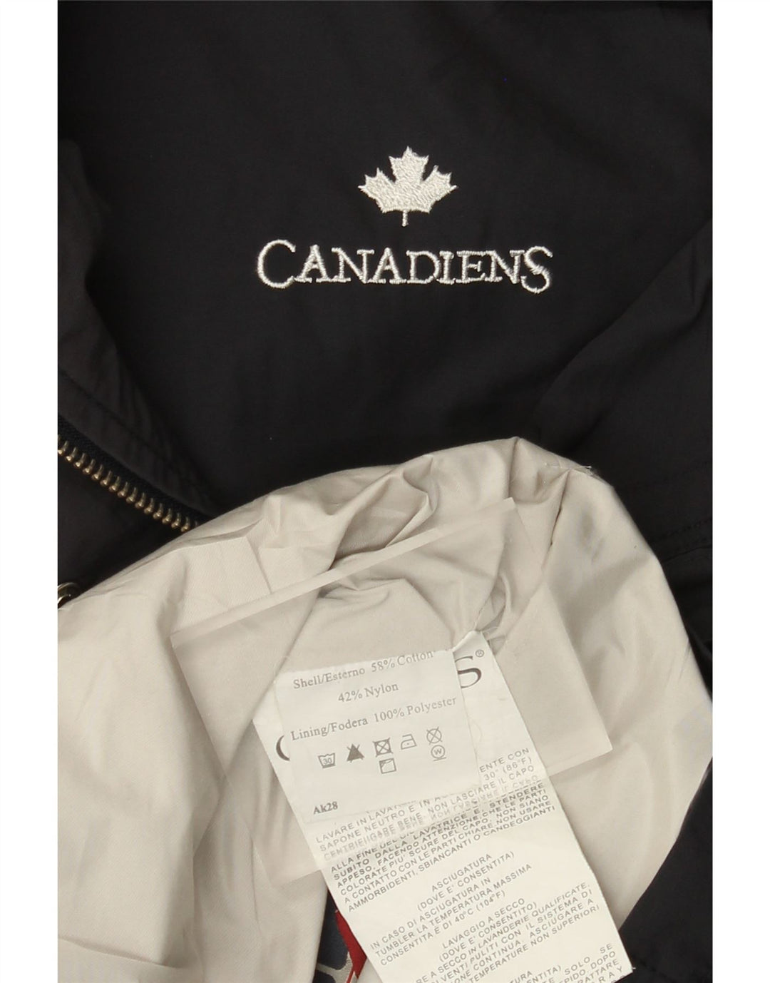 Canadiens Chaqueta utilitaria para mujer Reino Unido 16 Grande Azul marino Algodón
