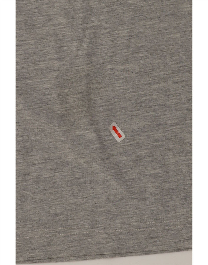 Lotto Hombre Camiseta Sin Mangas De Algodón Moteado Gris Medio