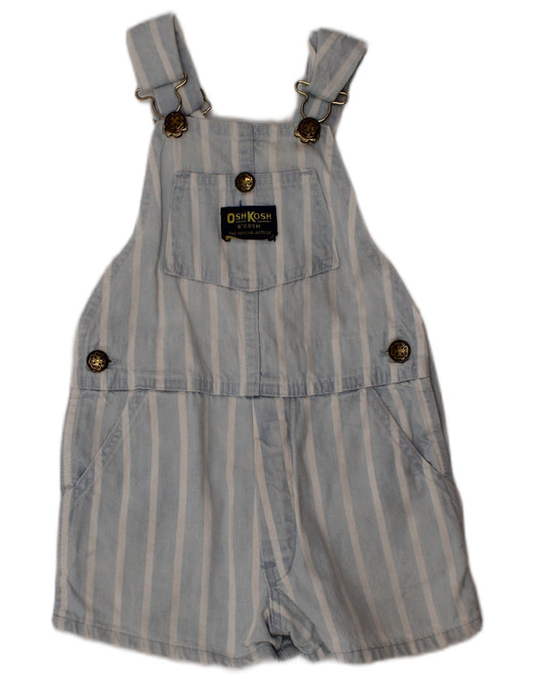 Osh Kosh Peto Corto Vaquero para Niños 3-4 Años W22 Algodón A Rayas Azul