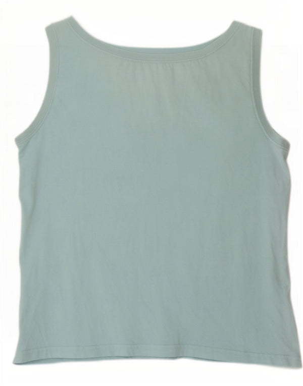 Timberland Mujer Gráfico Chaleco Top UK 18 XL Algodón Azul