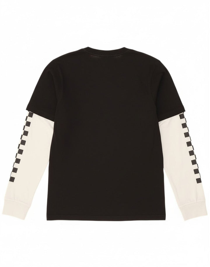 Vans Camiseta gráfica para niños de manga larga 14-15 años XL Negro Colorblock