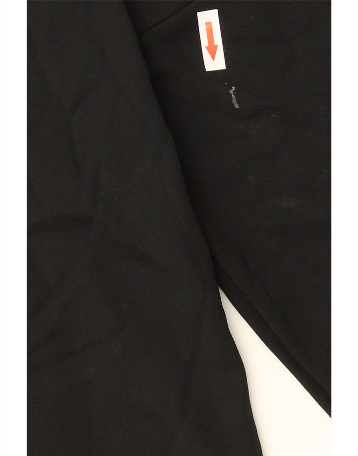 Nike Dri Fit Sudadera con cuello y cremallera para hombre, talla pequeña, color negro