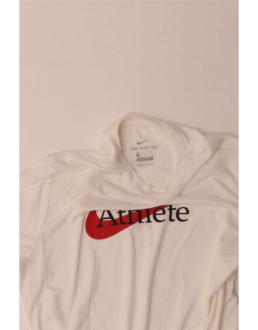 NIKE Camiseta Dri Fit Graphic para Hombre Top de algodón Blanco Mediano