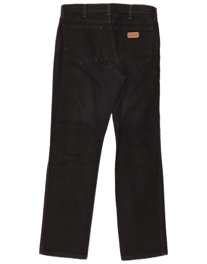 Wrangler Vaqueros Rectos Texas Mujer W33 L32 Algodón Negro