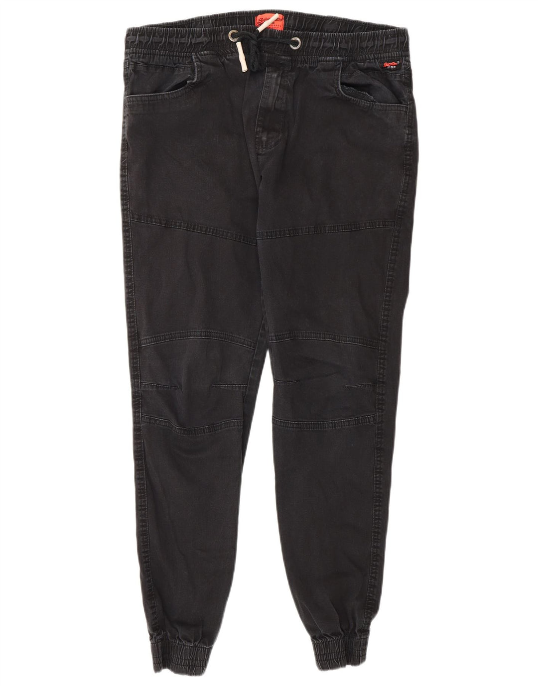 Superdry Pantalones Joggers Para Hombre W36 L30 Algodón Gris