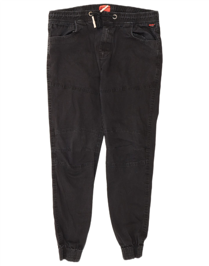 Superdry Pantalones Joggers Para Hombre W36 L30 Algodón Gris