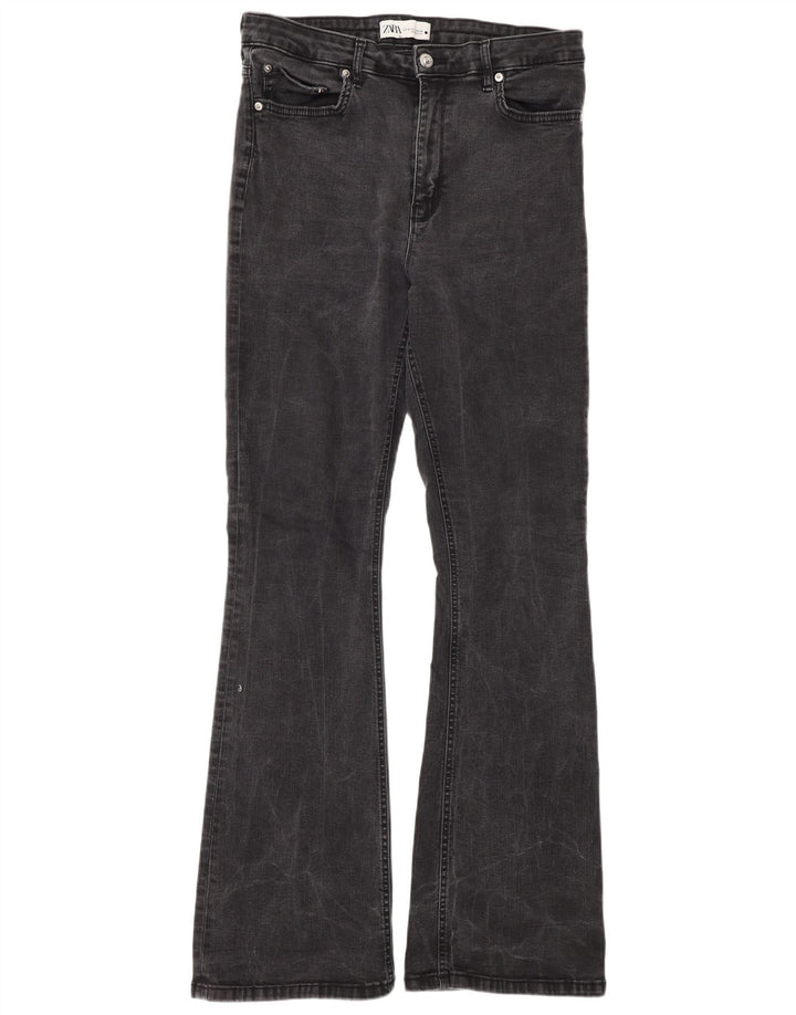 Zara Vaqueros Acampanados Mujer EU 44 XL W34 L34 Gris