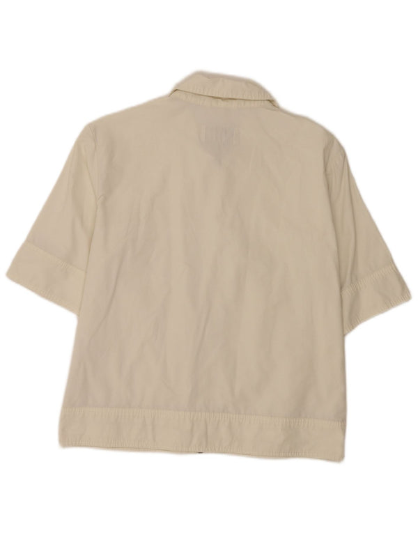 Belfe & Camisa de manga corta para mujer UK 10 Small White