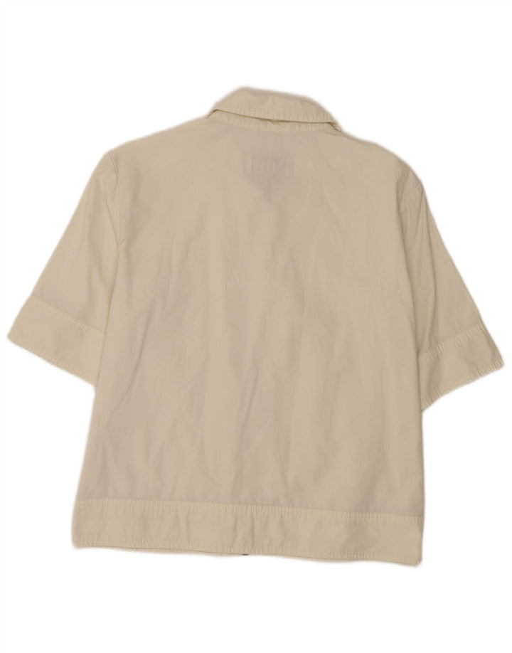 Belfe & Camisa de manga corta para mujer UK 10 Small White