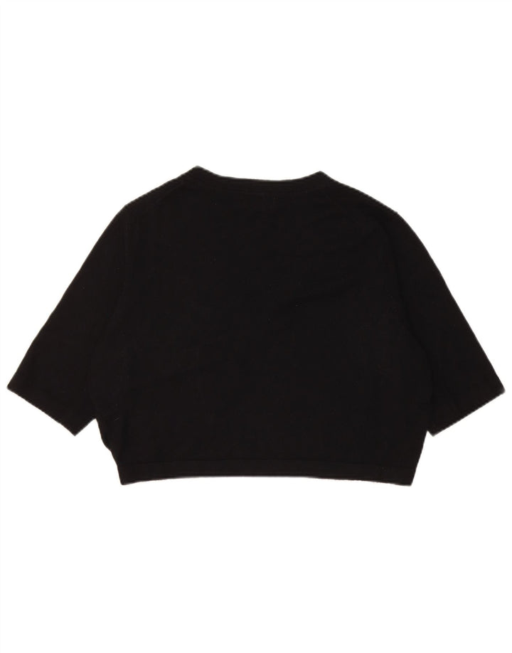 Marks & Spencer Jersey Bolero de Manga Corta para Mujer UK 44 Mediano Negro