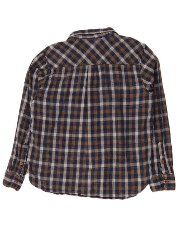 Camisa de franela para hombre de Mountain Warehouse XL Algodón a cuadros azules