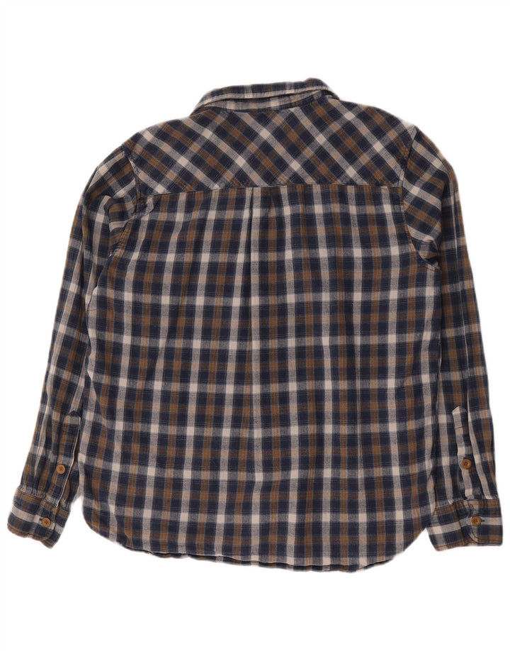 Camisa de franela para hombre de Mountain Warehouse XL Algodón a cuadros azules