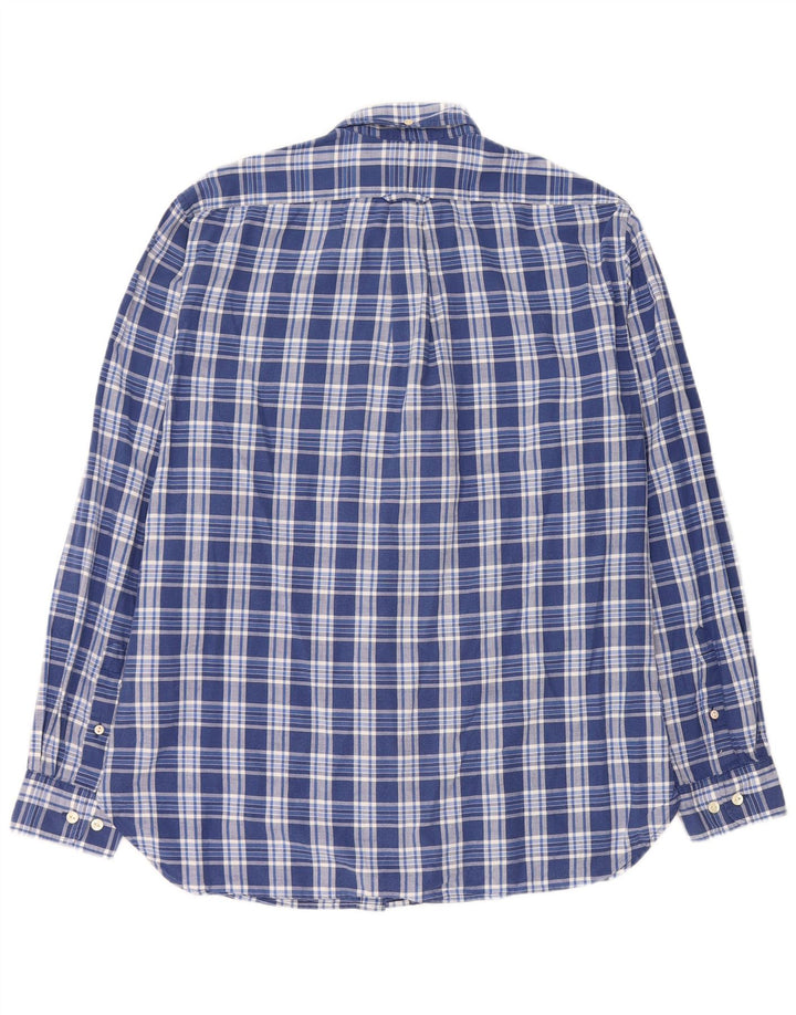 GANT Camisa Regular Fit De Algodón A Cuadros Azul Medio Hombre