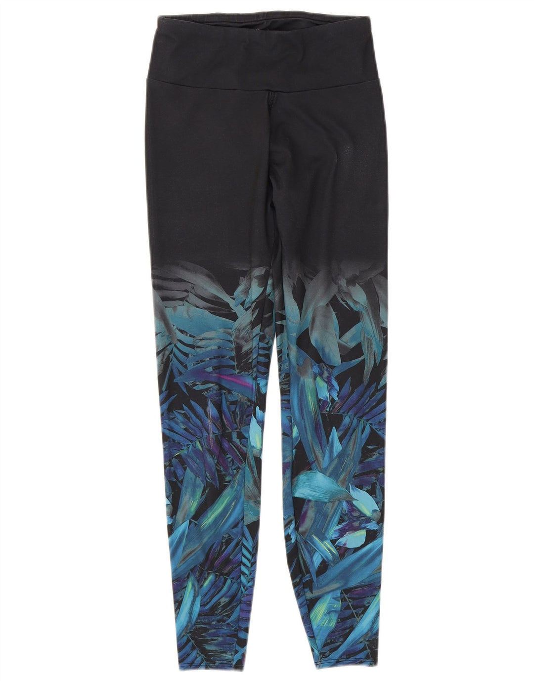 Marks & Spencer Leggings para mujer UK 8 Pequeño Poliéster floral negro