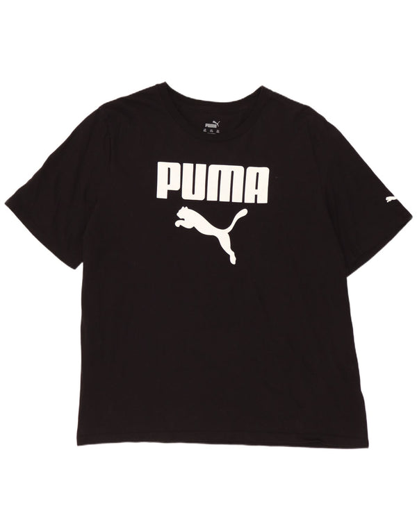 PUMA Camiseta gráfica para hombre Top 2XL Algodón negro