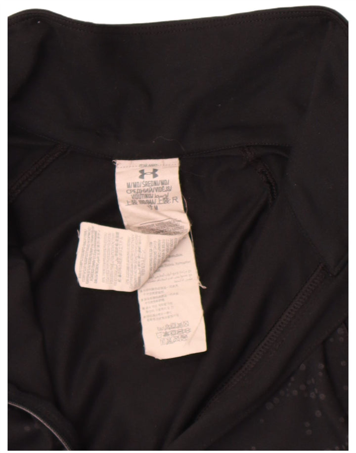 Under Armour Mujer Jersey Chándal Top Reino Unido 12 Mediano Negro Manchado
