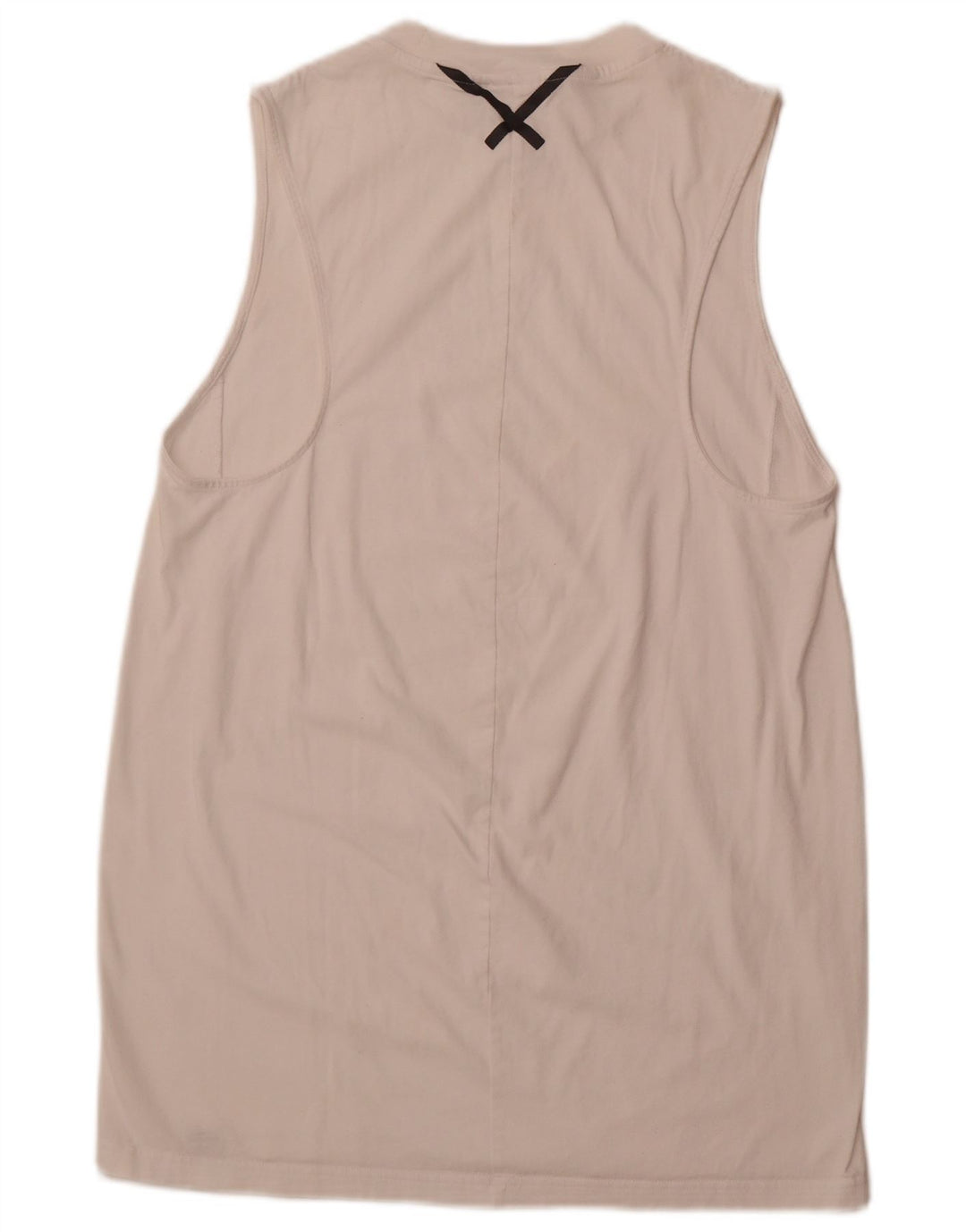 ADIDAS Vestido tipo camiseta sin mangas para mujer UK 46 Grande Algodón blanco