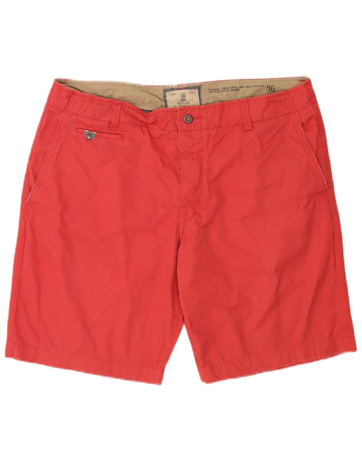 Replay pantalones cortos chinos para hombre W36 grande rojo