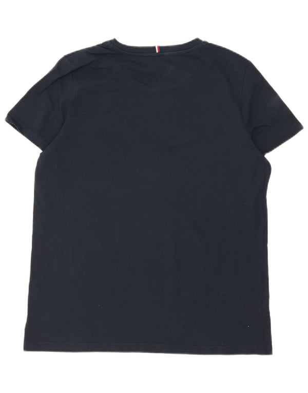 Tommy Hilfiger Camiseta gráfica para mujer Top UK 46 Grande Azul marino Algodón