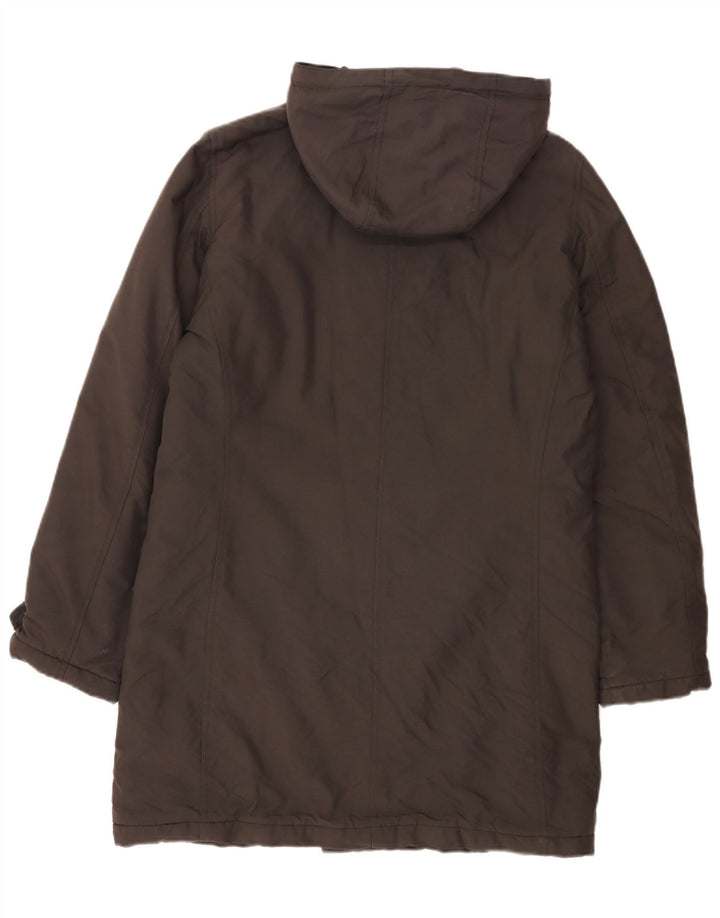 Aspesi Abrigo acolchado con capucha para hombre UK 36 Small Gris Poliamida