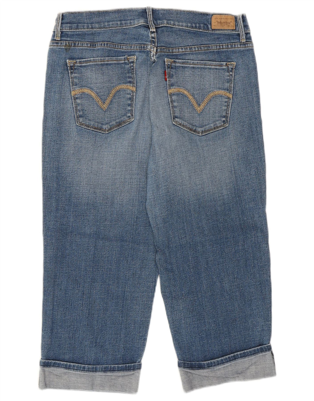 LEVI'S Pantalones Capri para Mujer US 8 Mediano W30 L19 Algodón Azul