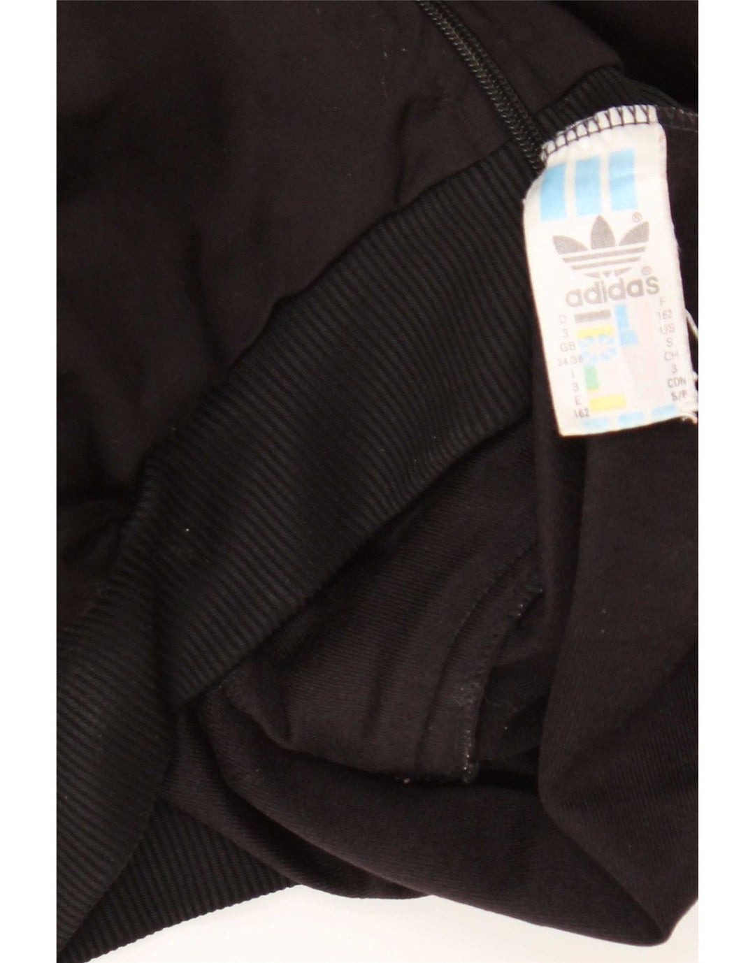 Adidas - Chaqueta de chándal para hombre, talla 34/36, poliéster negro pequeño