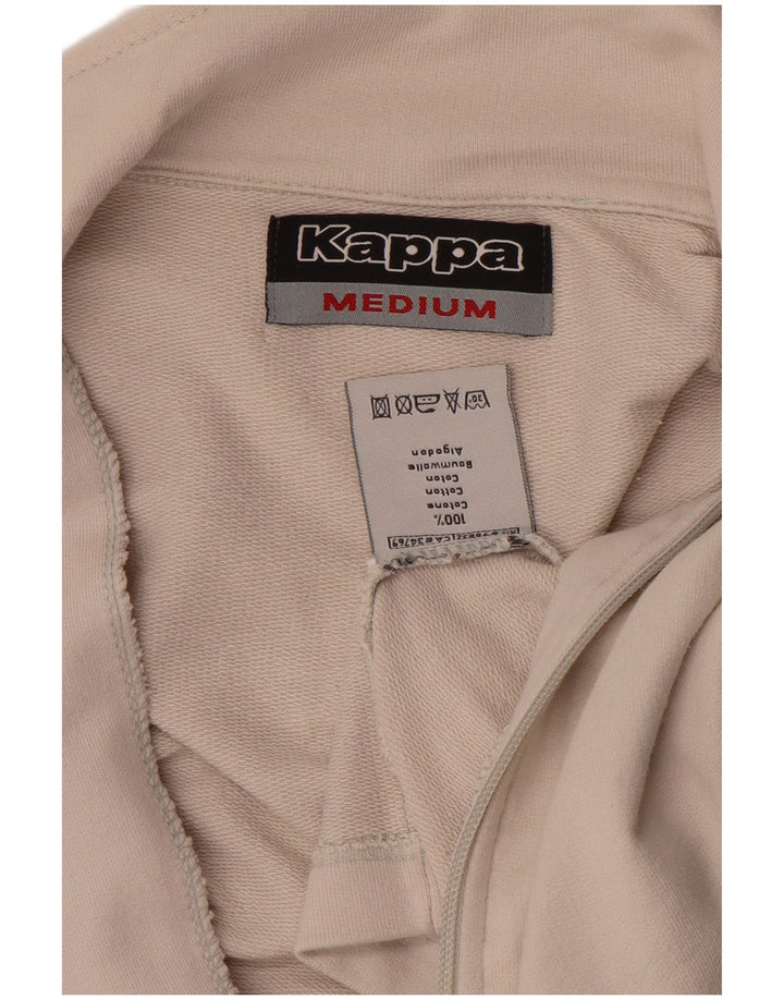 KAPPA Hombre Chándal Top Chaqueta Algodón Beige Medio