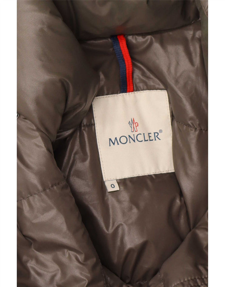 Moncler Chaqueta Acolchada Con Capucha Hombre Talla 0 XS Poliamida Caqui
