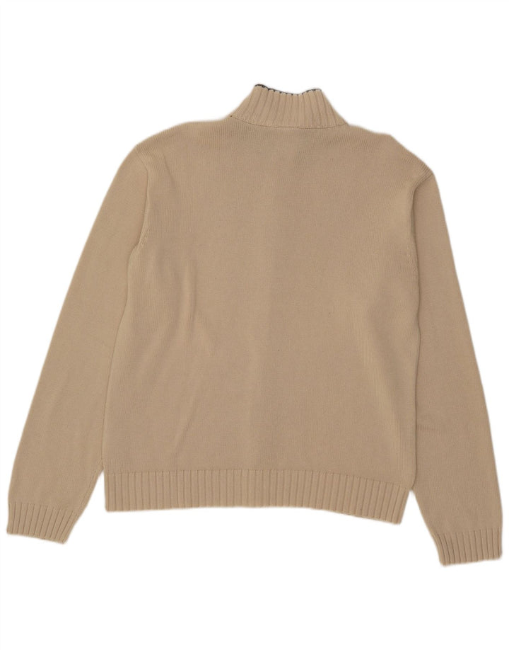 Adidas - Cárdigan para hombre, acrílico, color beige medio