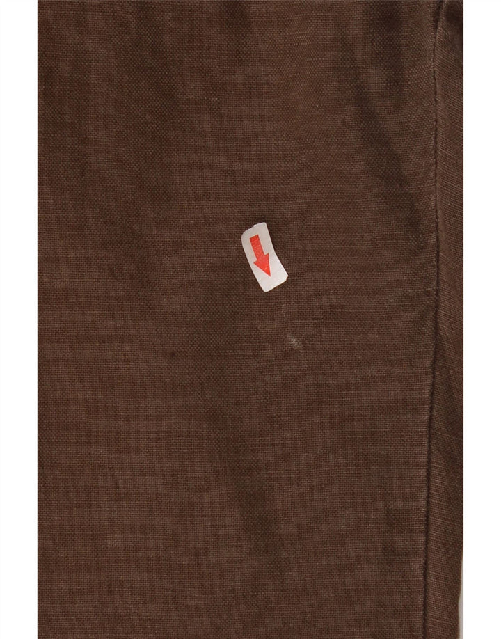 Gap Bermudas de corte holgado regular para hombre tamaño mediano W32 lino marrón