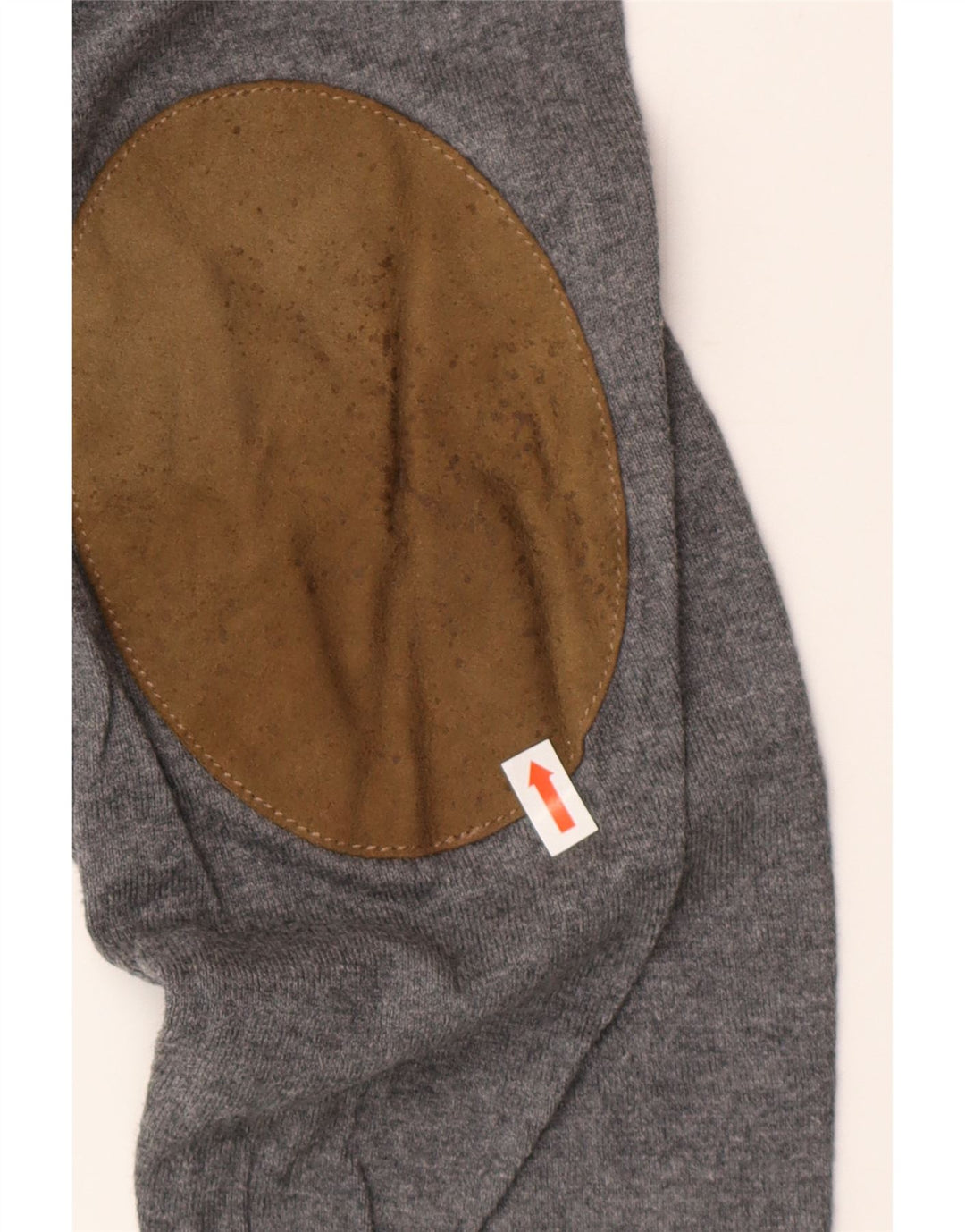 Massimo Dutti Jersey Hombre Cuello Pico XL Gris Algodón