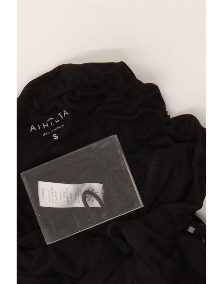 ATHLETA Leggings para mujer UK 40 Pequeño Poliéster geométrico negro