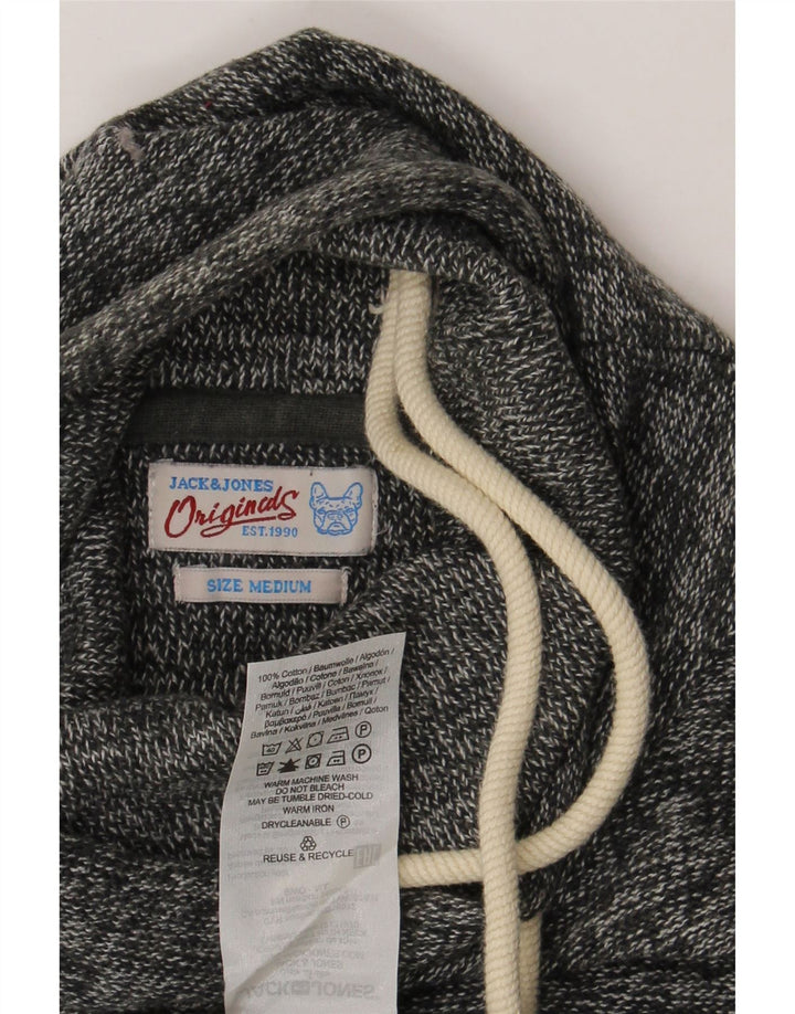 Jack & Jones Hombre Jersey De Cuello Vuelto De Algodón Moteado Gris Medio
