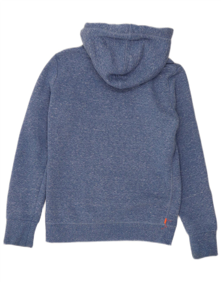 Superdry Jersey con capucha gráfica para mujer Reino Unido 8 Small Poliéster moteado azul